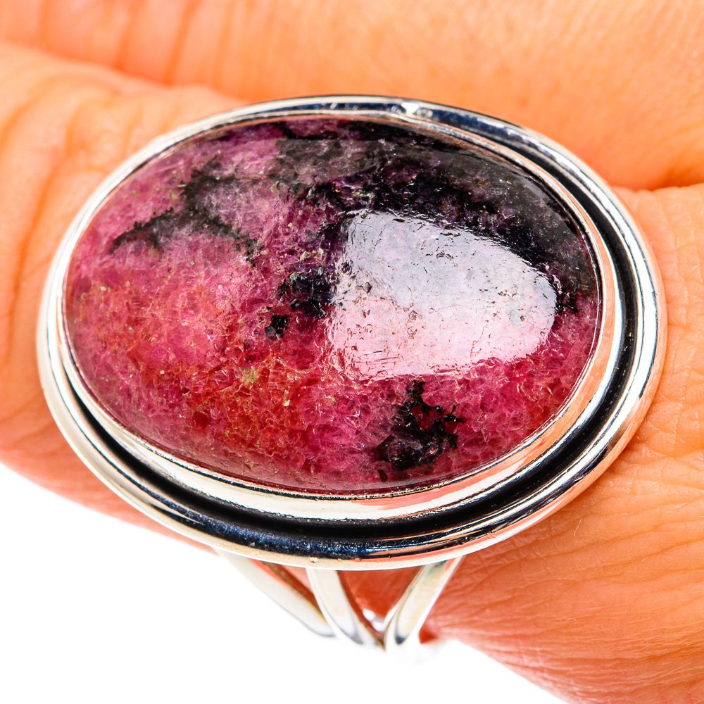 Rhodonite Rings handcrafted by Anasilvercos - RING77666