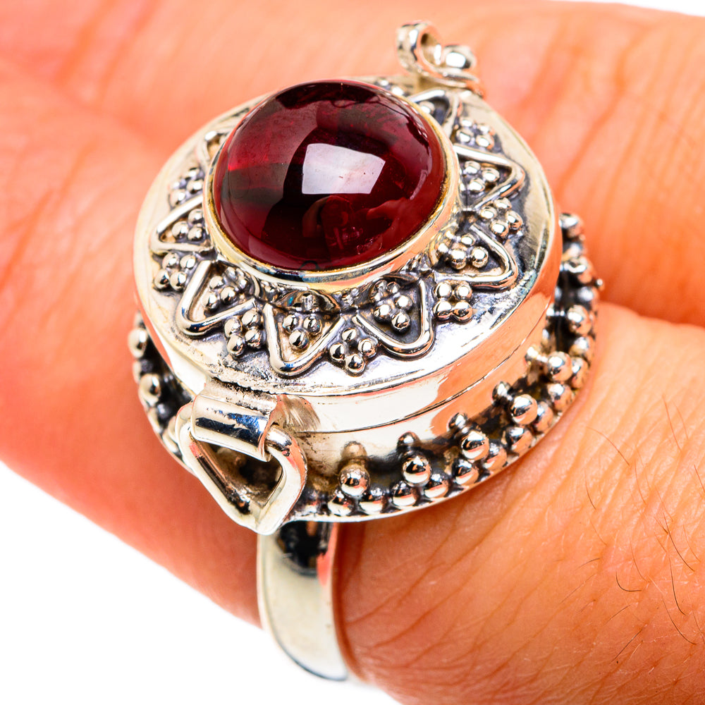 Garnet Rings handcrafted by Anasilvercos - RING77672