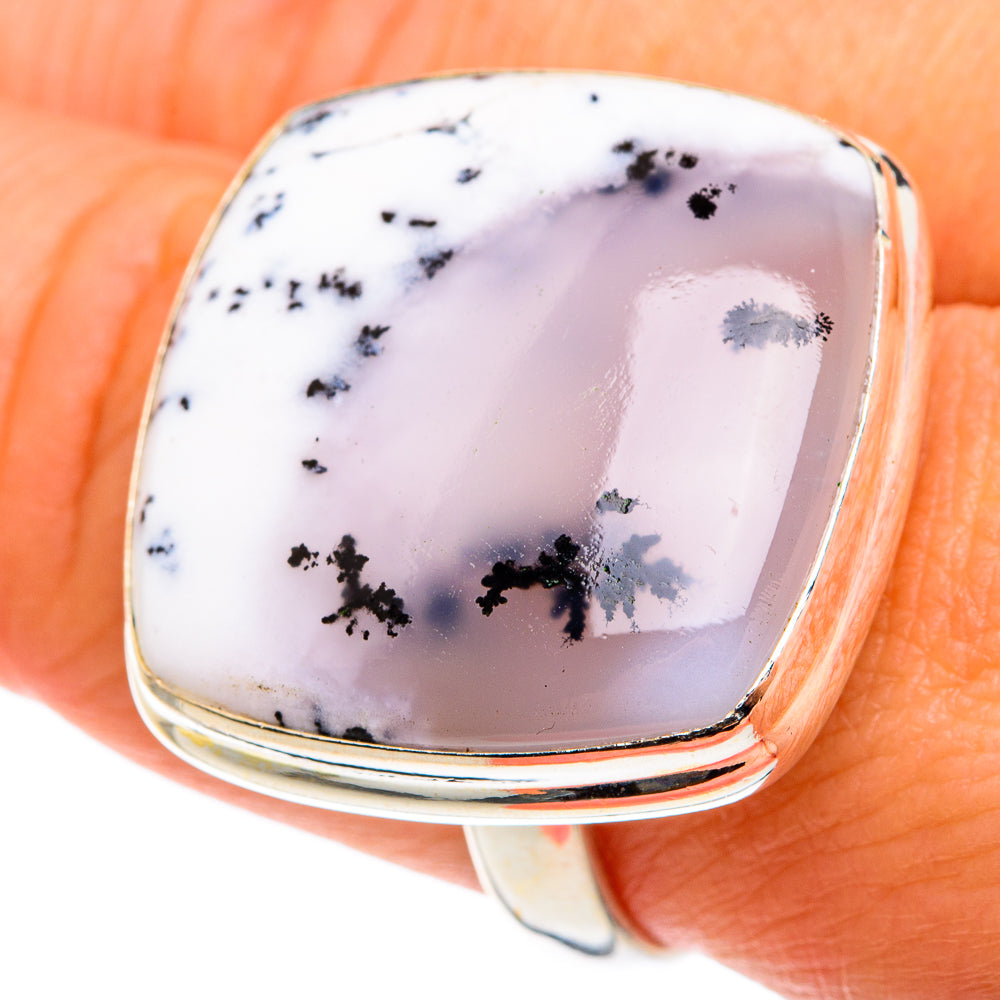 Dendritic Opal Rings handcrafted by Anasilvercos - RING77679