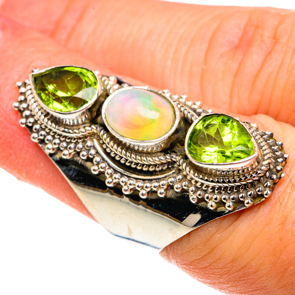 Ethiopian Opal Rings handcrafted by Anasilvercos - RING77686
