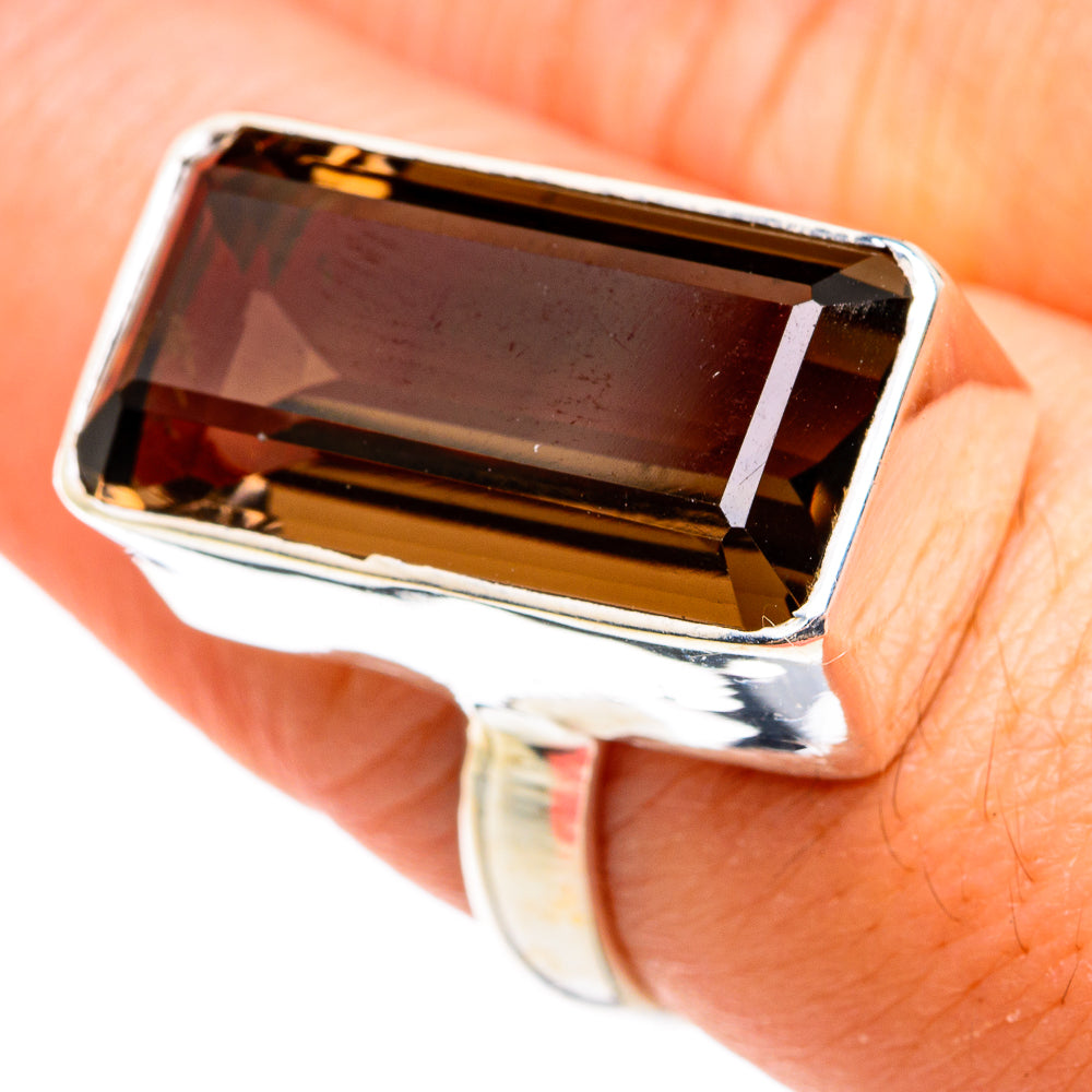 Smoky Quartz Rings handcrafted by Anasilvercos - RING77704