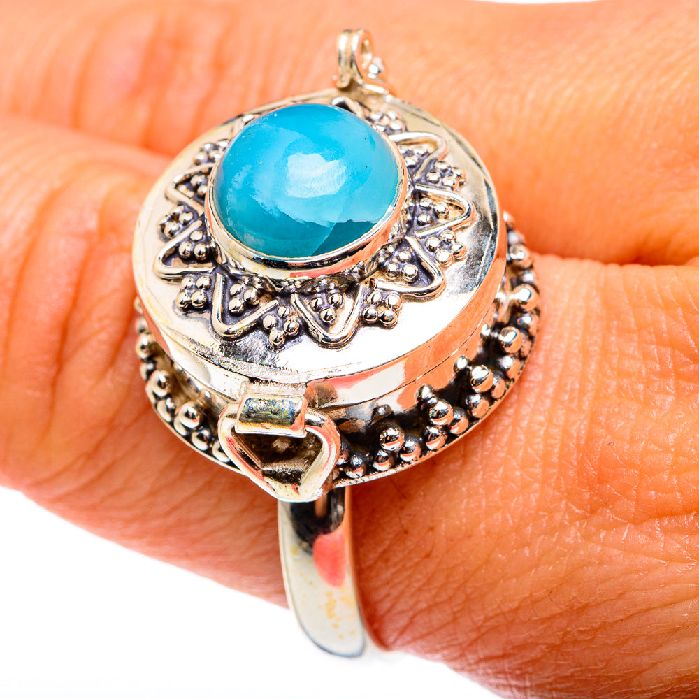 Larimar Rings handcrafted by Anasilvercos - RING77730