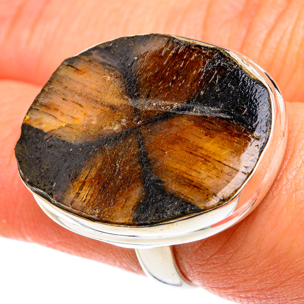 Chiastolite Rings handcrafted by Anasilvercos - RING77741