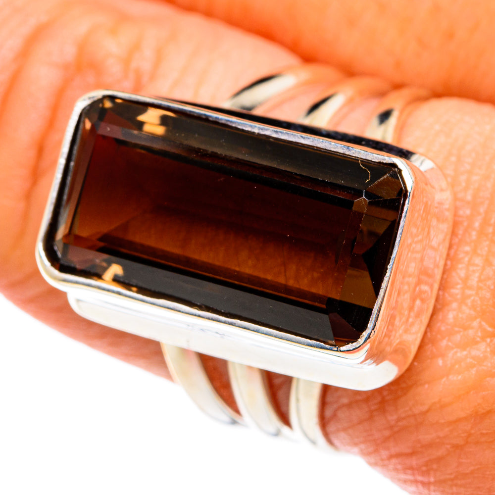 Smoky Quartz Rings handcrafted by Anasilvercos - RING77744