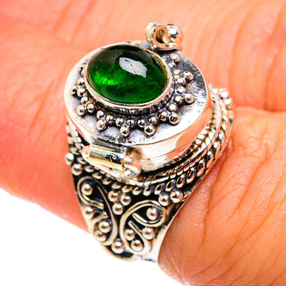 Chrome Diopside Rings handcrafted by Anasilvercos - RING77777
