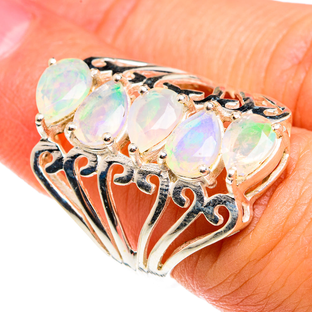Ethiopian Opal Rings handcrafted by Anasilvercos - RING77780