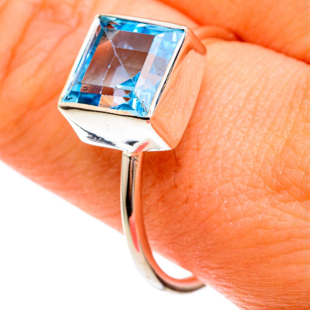 Blue Topaz Rings handcrafted by Anasilvercos - RING77787