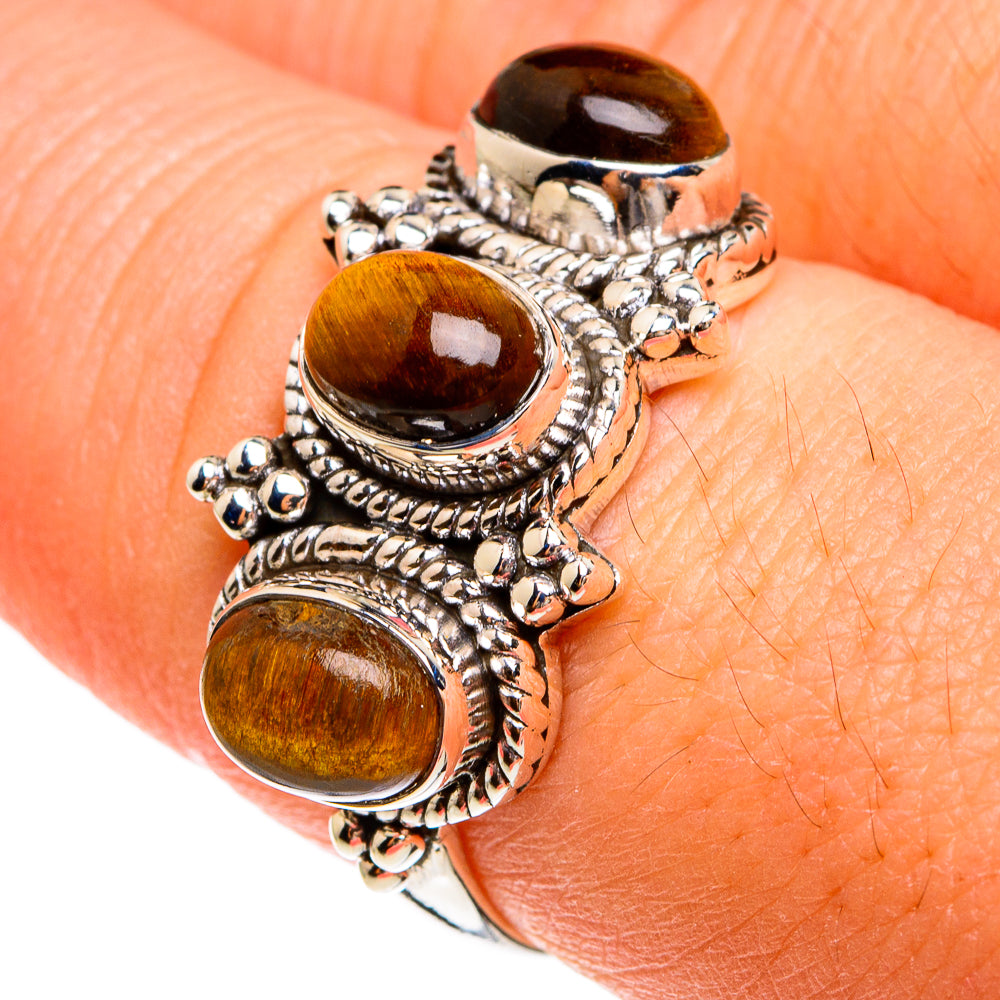 Tiger Eye Rings handcrafted by Anasilvercos - RING77791