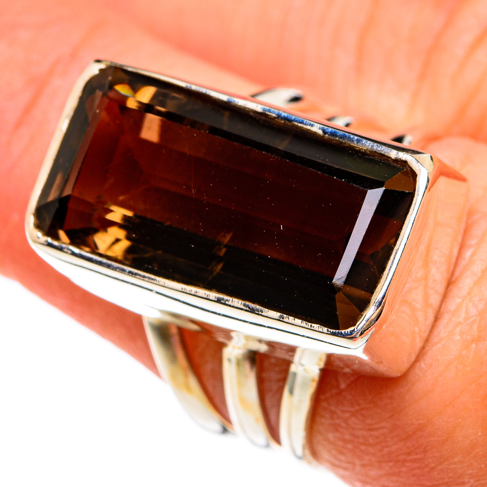 Smoky Quartz Rings handcrafted by Anasilvercos - RING77792
