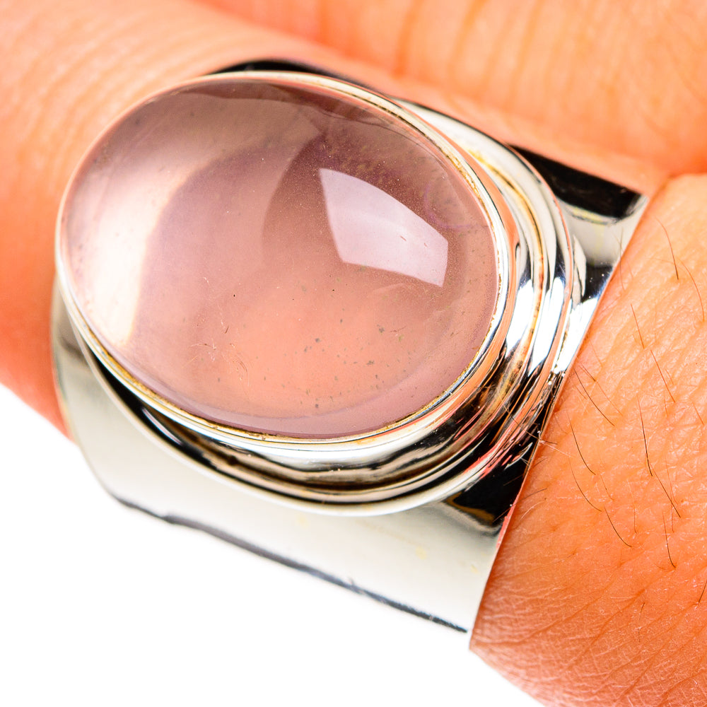 Rose Quartz Rings handcrafted by Anasilvercos - RING77796