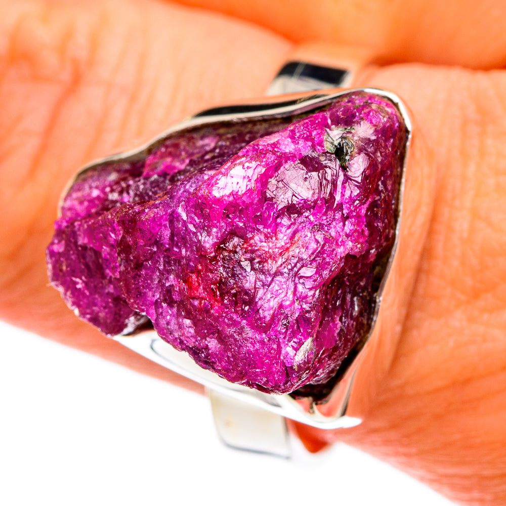 Ruby Fuchsite Rings handcrafted by Anasilvercos - RING77797