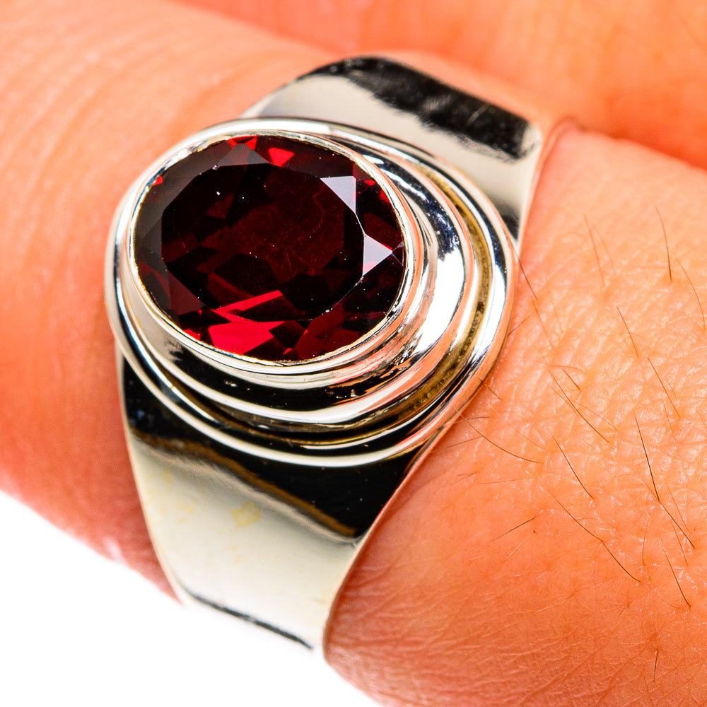 Garnet Rings handcrafted by Anasilvercos - RING77800