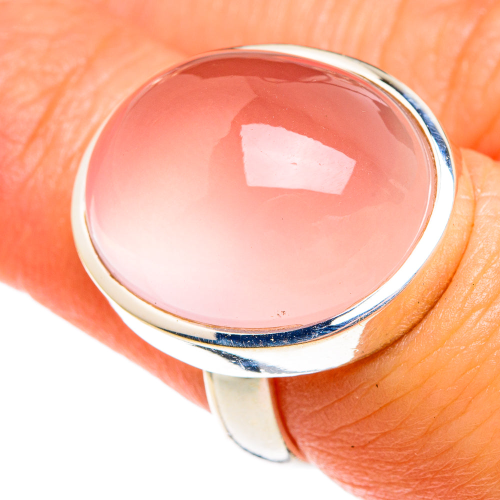 Rose Quartz Rings handcrafted by Anasilvercos - RING77829