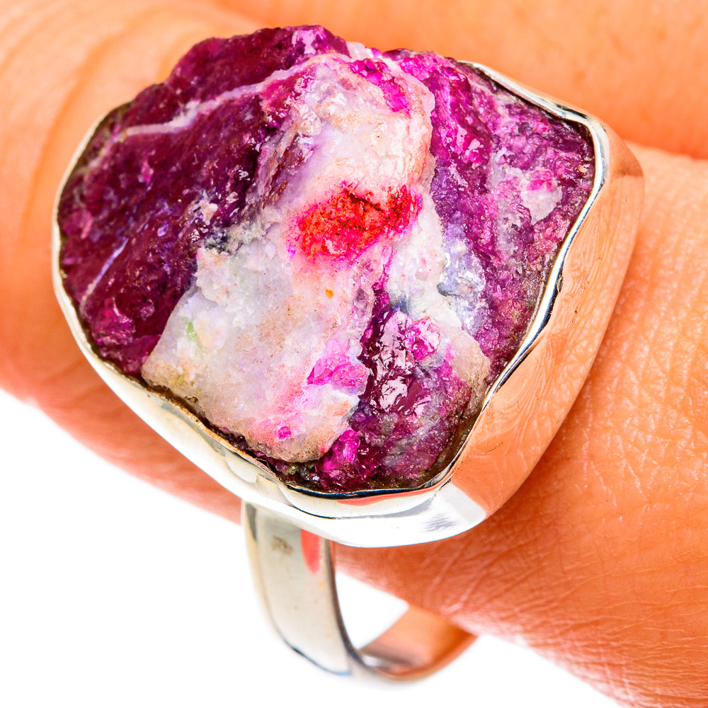 Ruby Fuchsite Rings handcrafted by Anasilvercos - RING77830