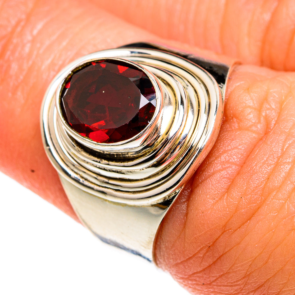Garnet Rings handcrafted by Anasilvercos - RING77833