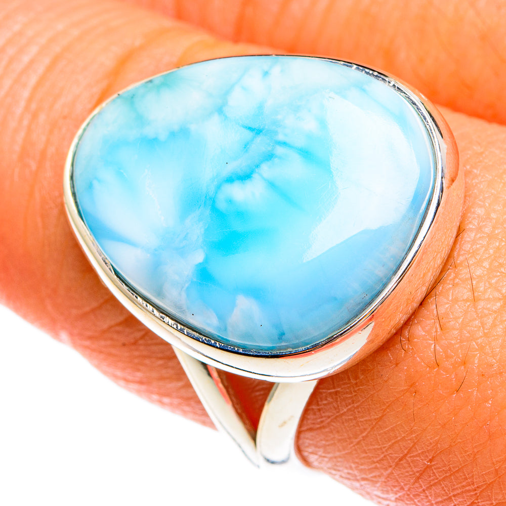 Larimar Rings handcrafted by Anasilvercos - RING77850