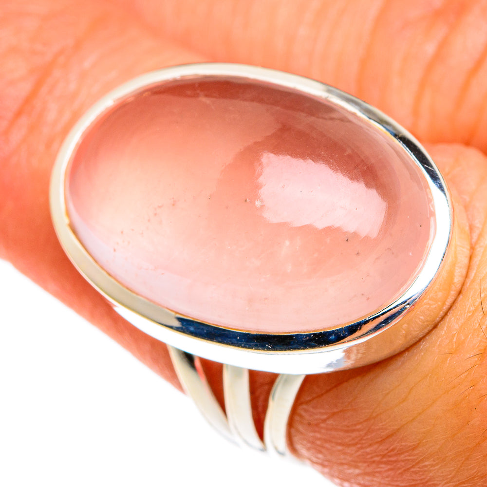 Rose Quartz Rings handcrafted by Anasilvercos - RING77862