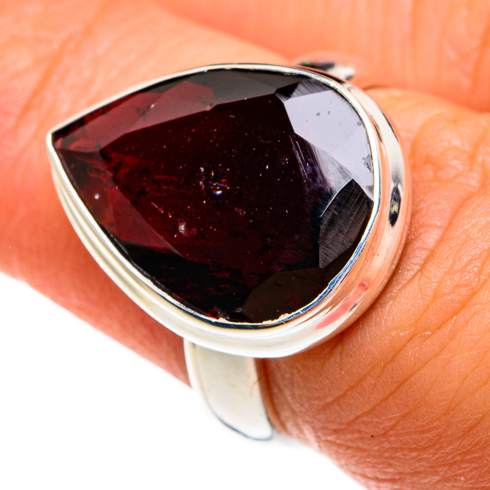 Garnet Rings handcrafted by Anasilvercos - RING77865