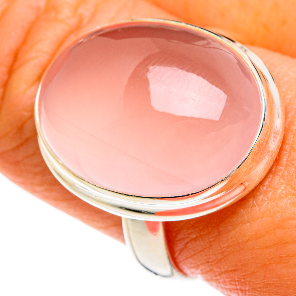 Rose Quartz Rings handcrafted by Anasilvercos - RING77893