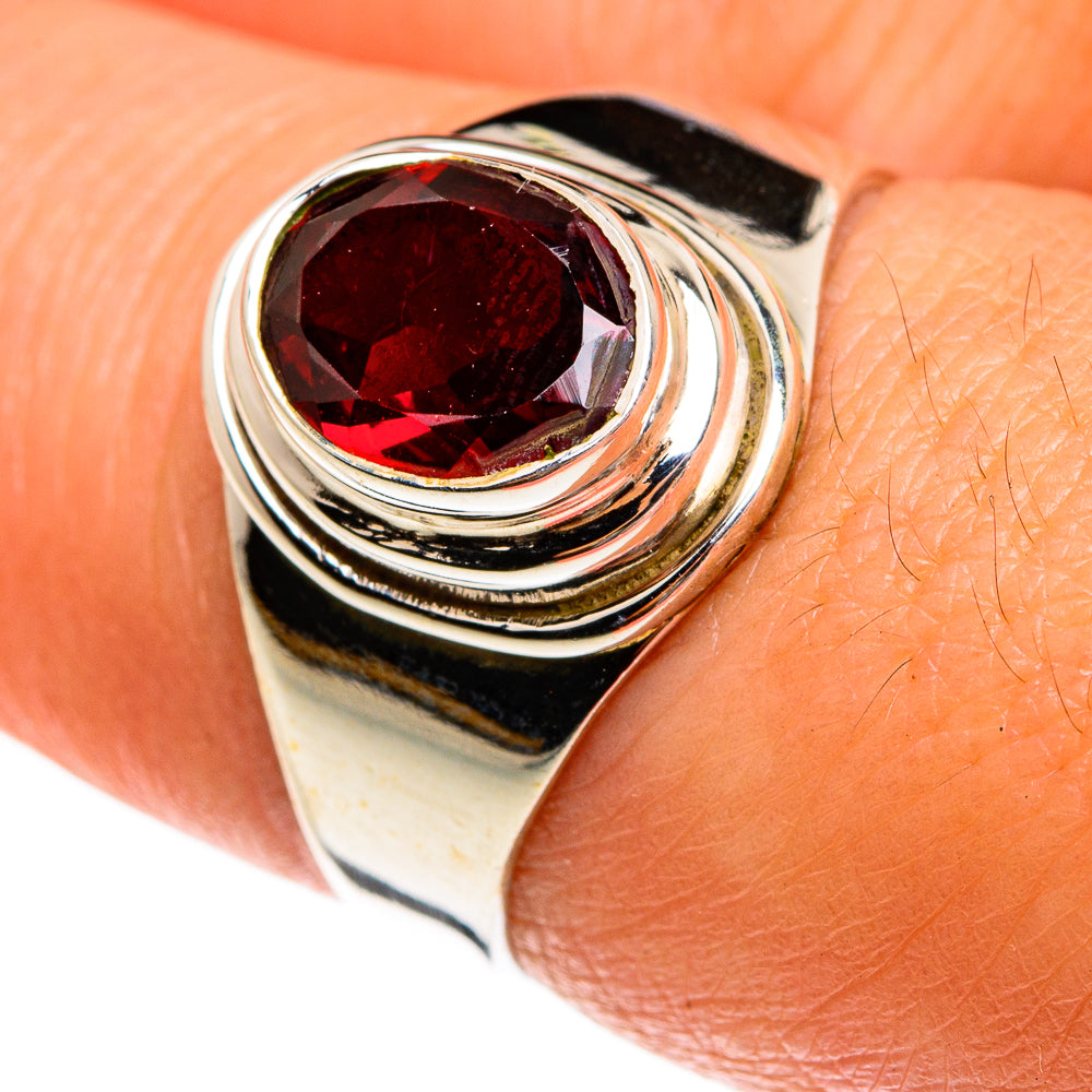 Garnet Rings handcrafted by Anasilvercos - RING77895
