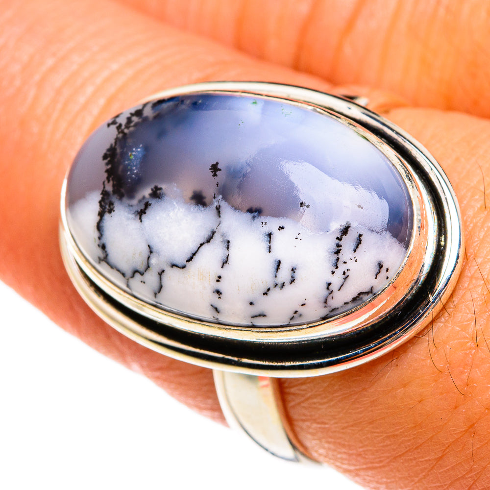 Dendritic Opal Rings handcrafted by Anasilvercos - RING77906