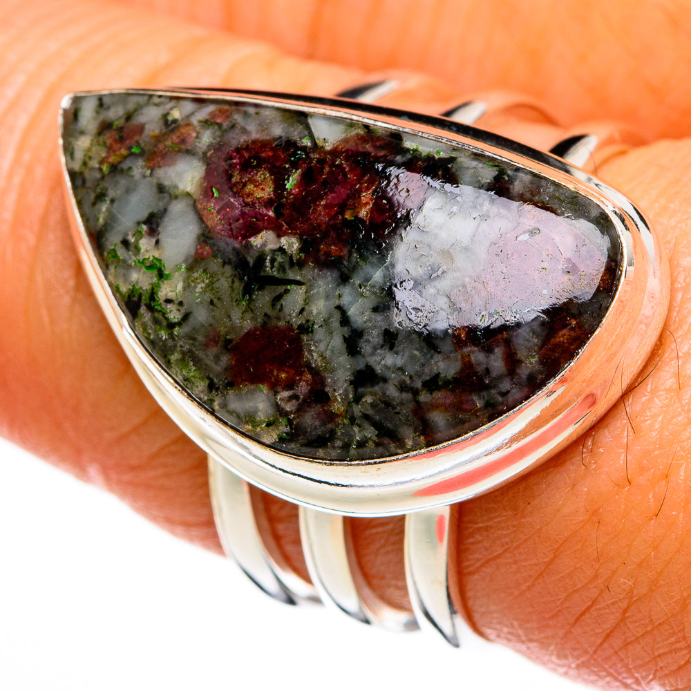Russian Eudialyte Rings handcrafted by Anasilvercos - RING77940