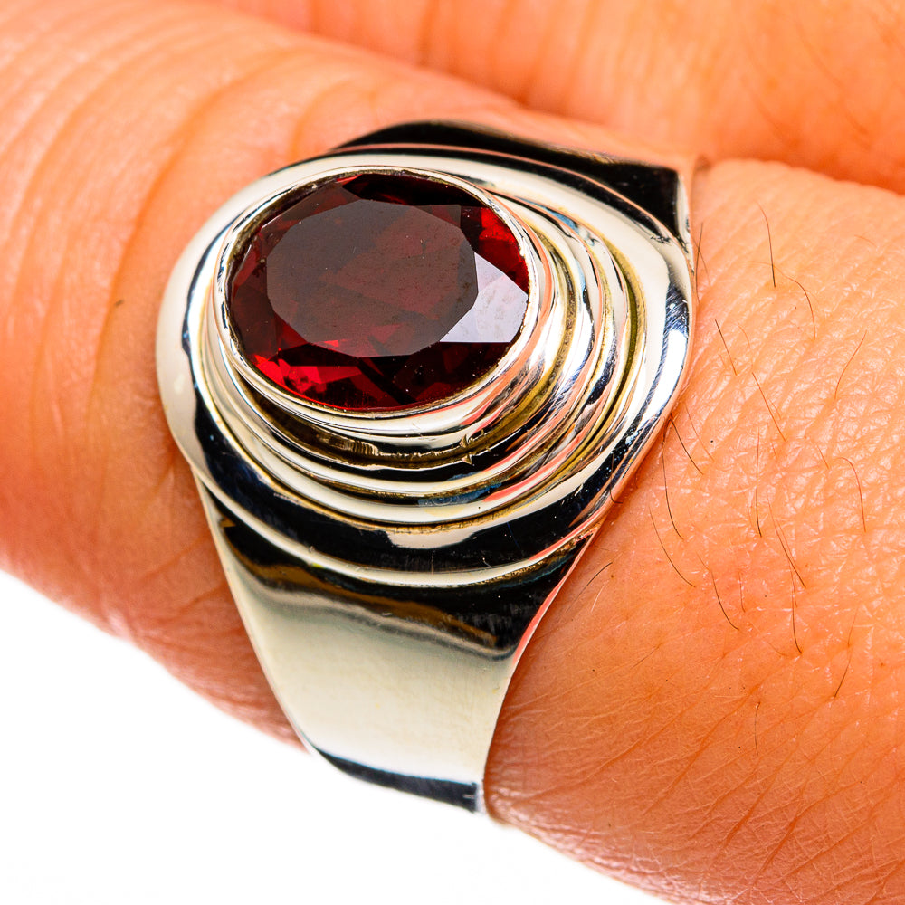 Garnet Rings handcrafted by Anasilvercos - RING77962