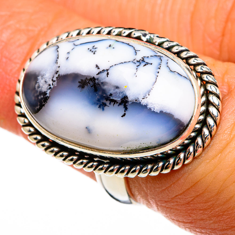 Dendritic Opal Rings handcrafted by Anasilvercos - RING77976