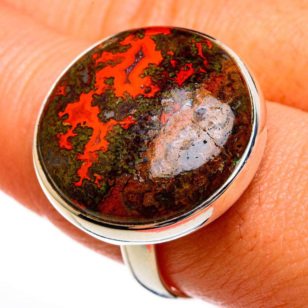 Ocean Jasper Rings handcrafted by Anasilvercos - RING77995