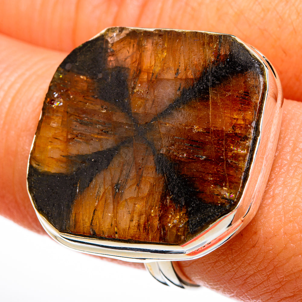 Chiastolite Rings handcrafted by Anasilvercos - RING77996