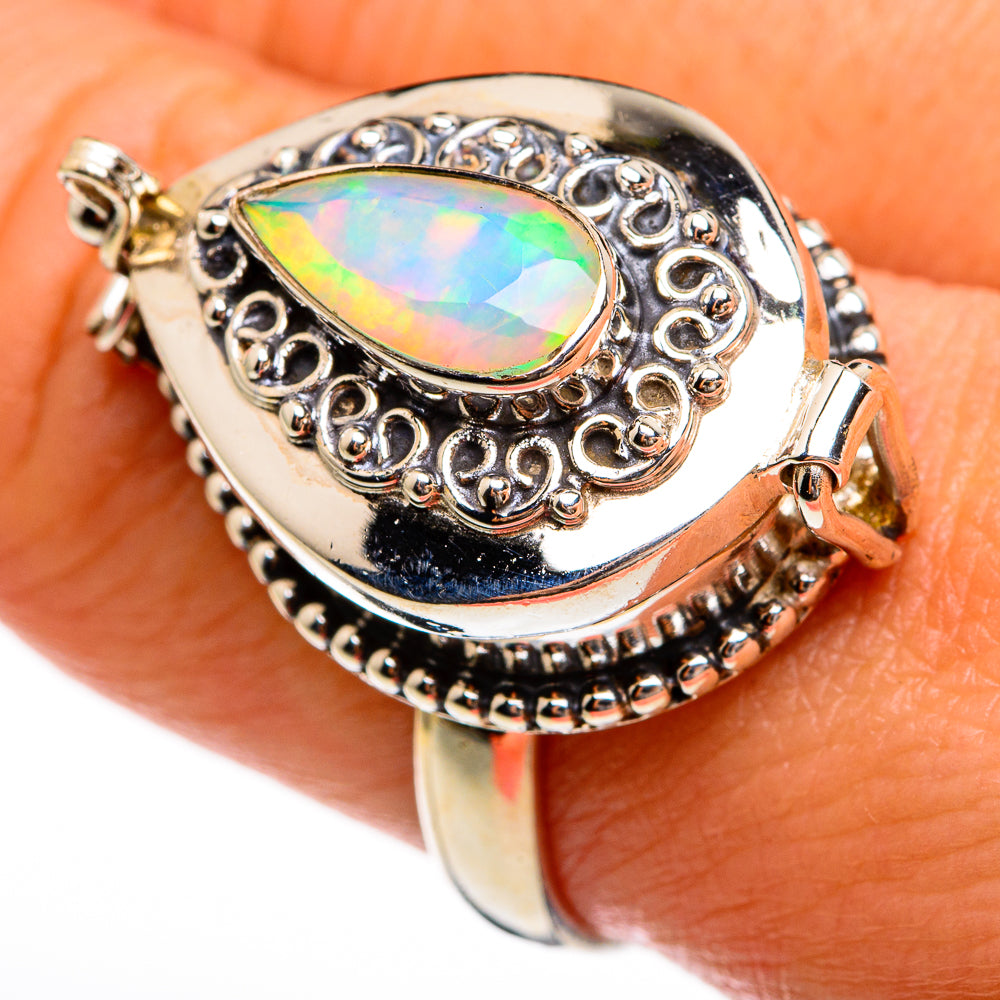 Ethiopian Opal Rings handcrafted by Anasilvercos - RING78021