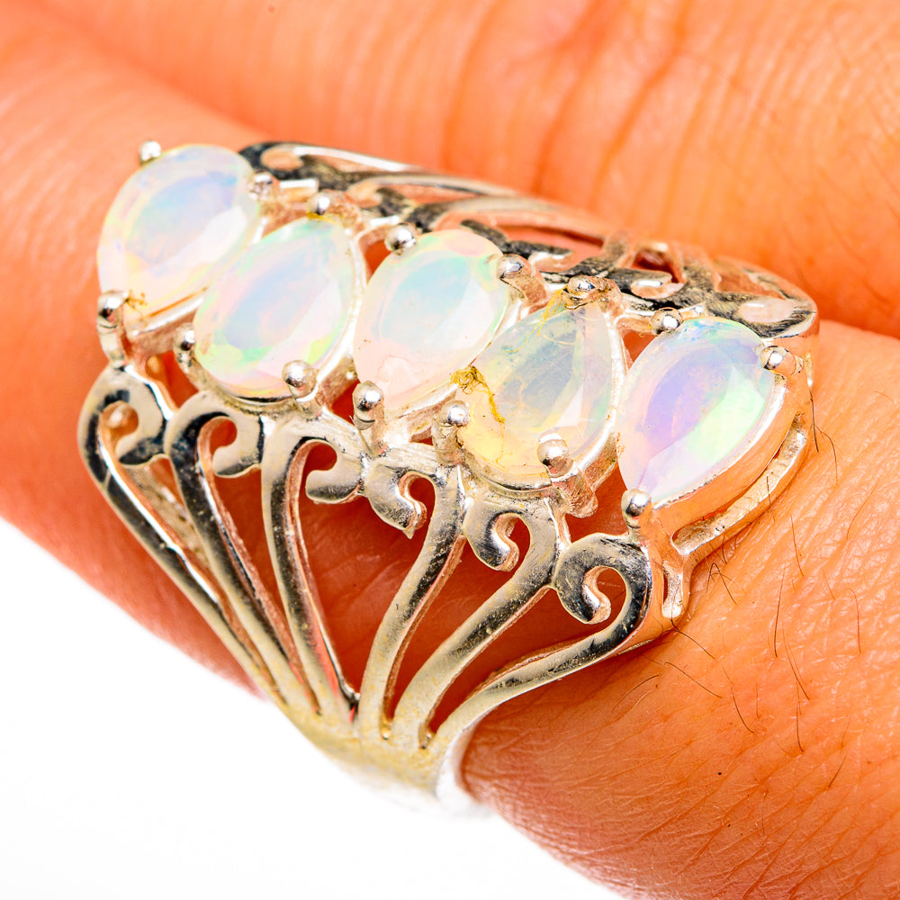 Ethiopian Opal Rings handcrafted by Anasilvercos - RING78024