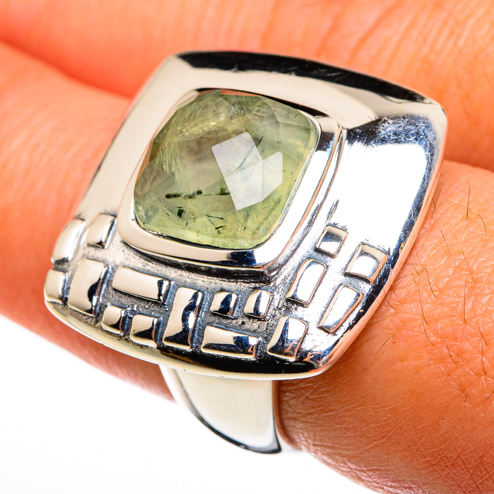 Prehnite Rings handcrafted by Anasilvercos - RING78041
