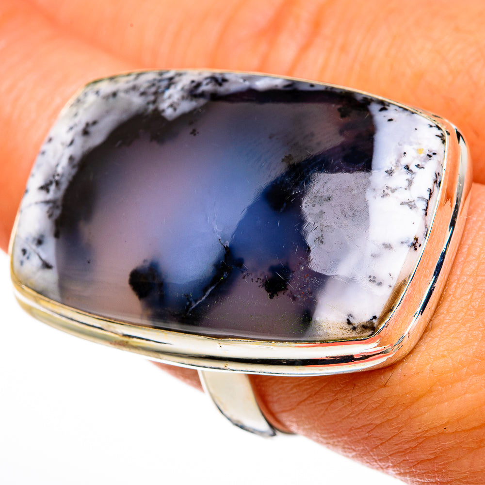 Dendritic Opal Rings handcrafted by Anasilvercos - RING78059