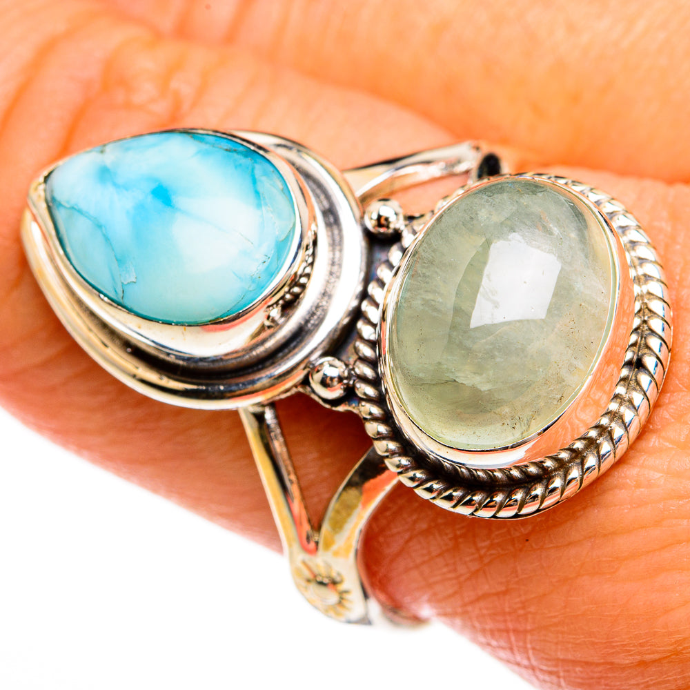 Larimar Rings handcrafted by Anasilvercos - RING78062