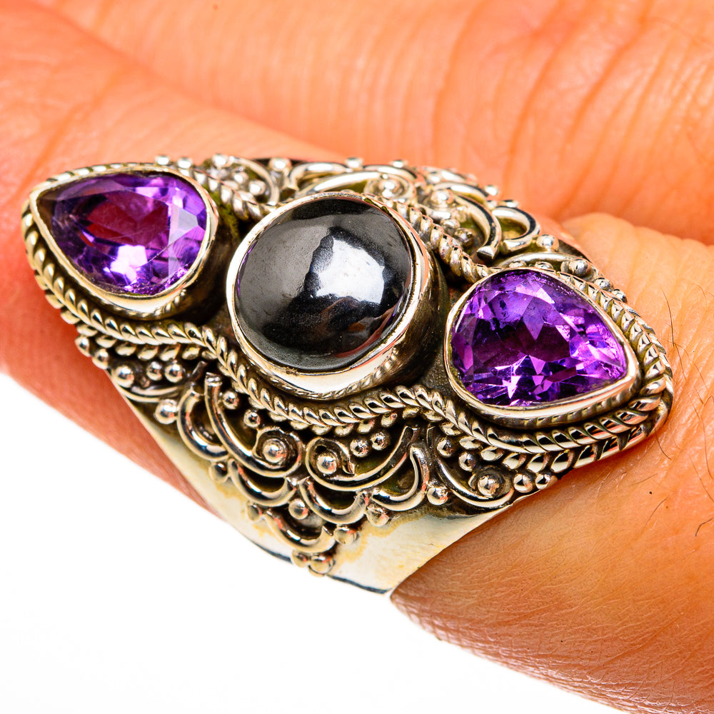 Hematite Rings handcrafted by Anasilvercos - RING78092