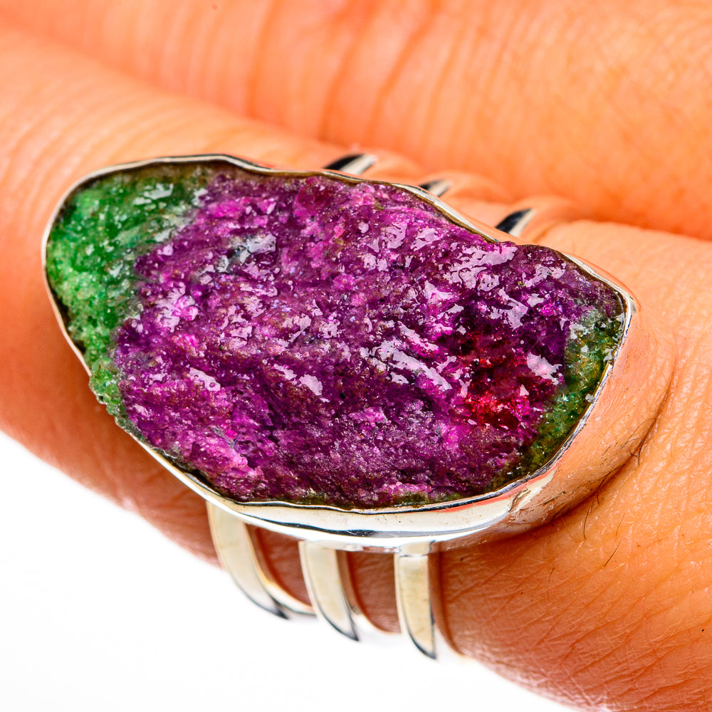 Ruby Zoisite Rings handcrafted by Anasilvercos - RING78100