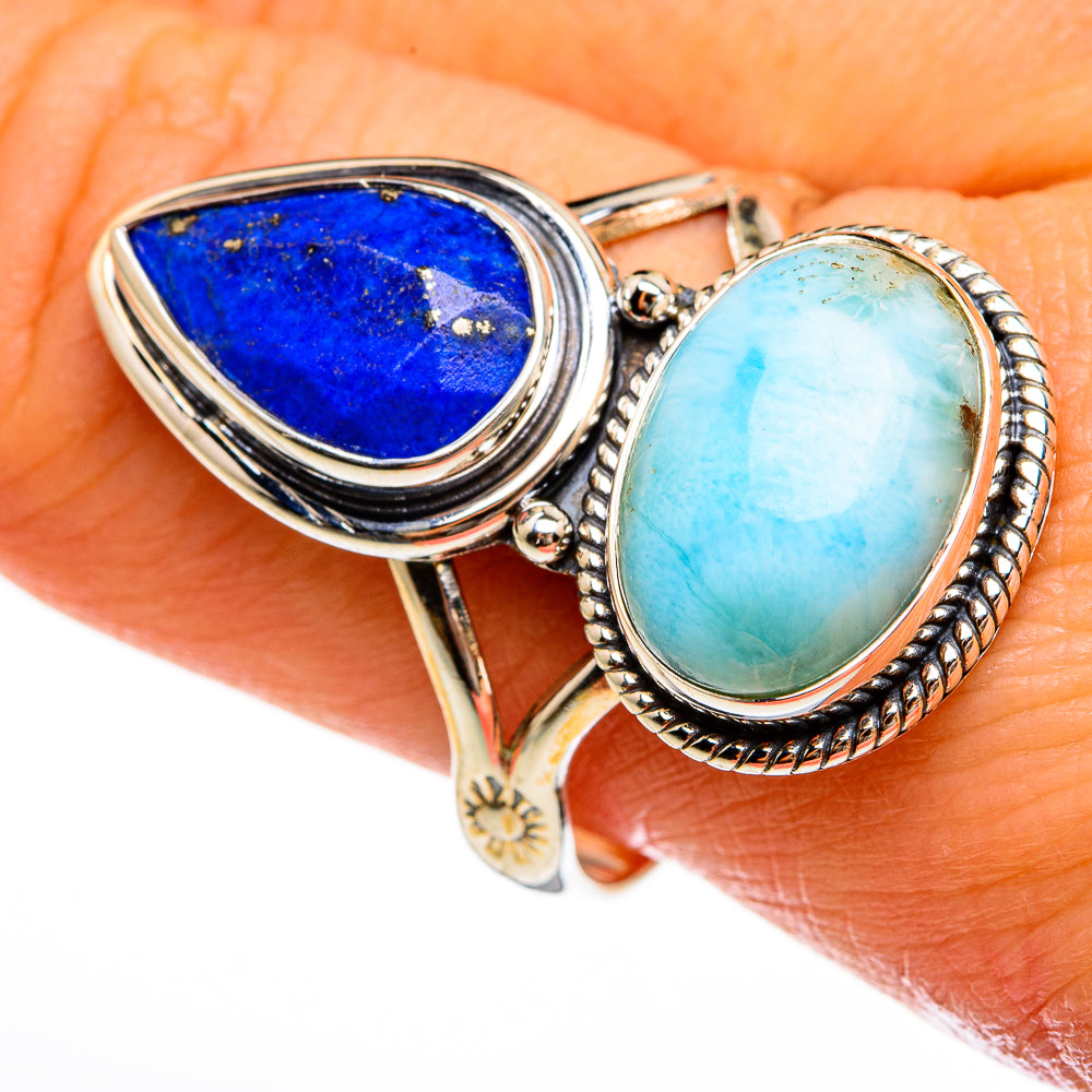 Lapis Lazuli Rings handcrafted by Anasilvercos - RING78110