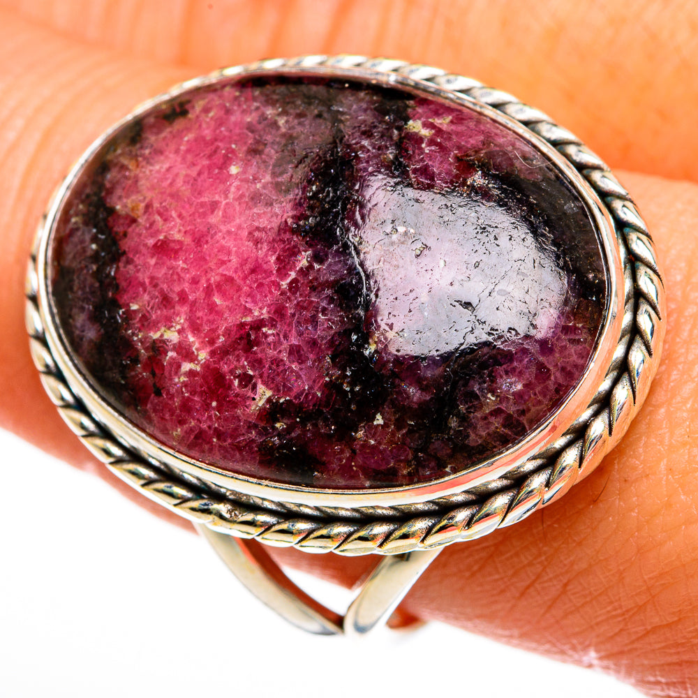 Rhodonite Rings handcrafted by Anasilvercos - RING78127