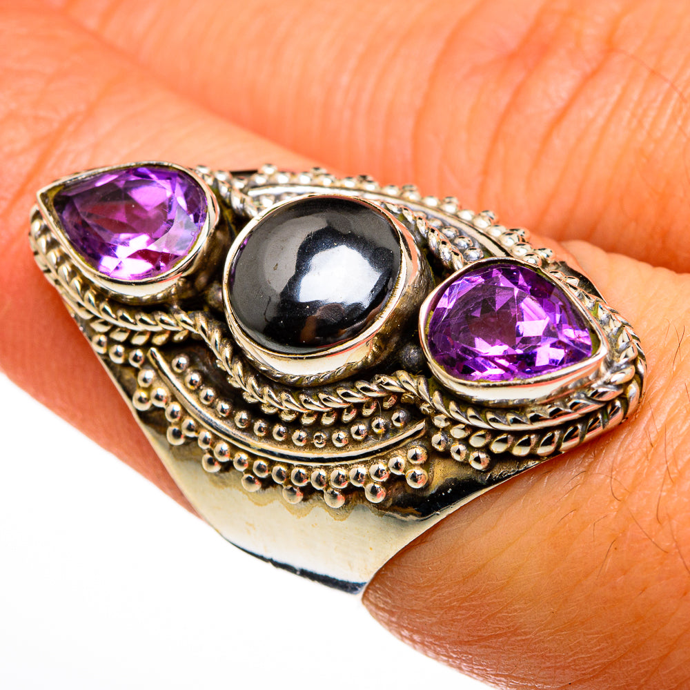 Hematite Rings handcrafted by Anasilvercos - RING78167