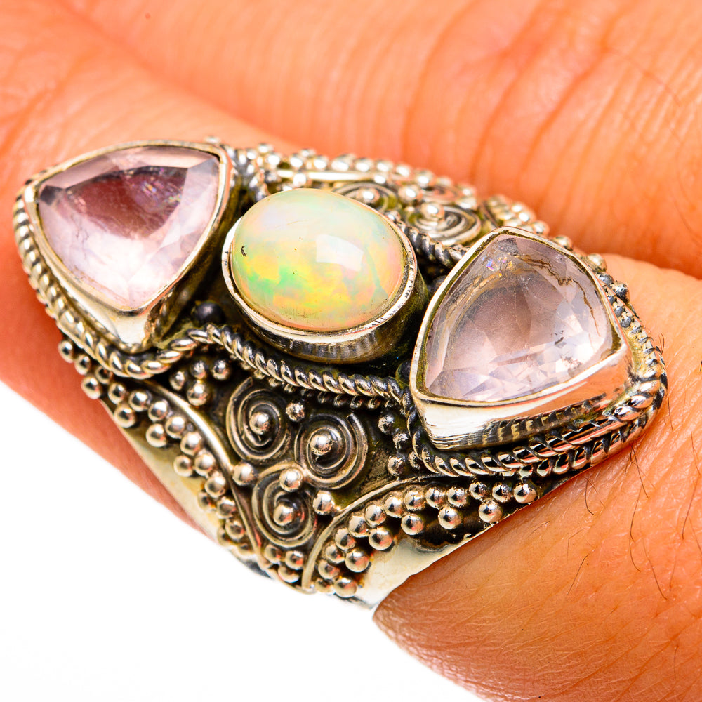 Ethiopian Opal Rings handcrafted by Anasilvercos - RING78176