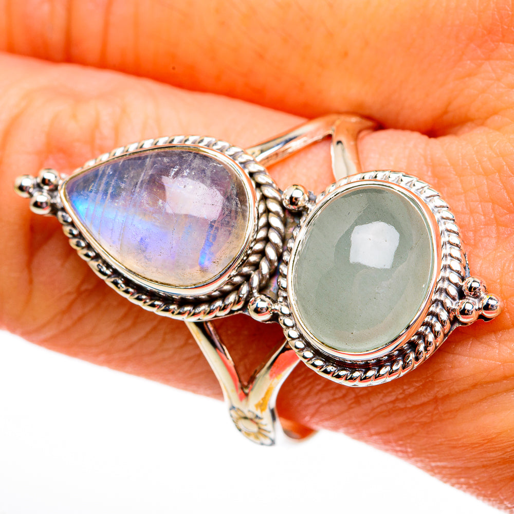 Aquamarine Rings handcrafted by Anasilvercos - RING78183