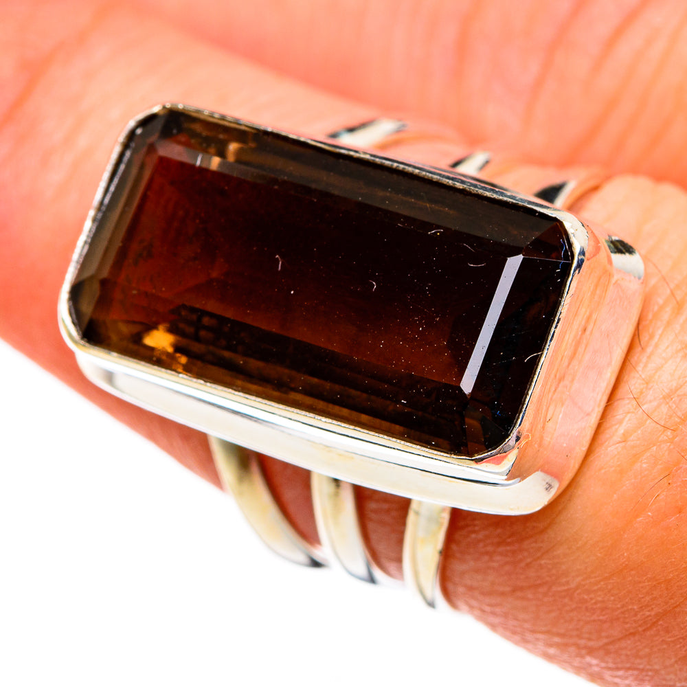 Smoky Quartz Rings handcrafted by Anasilvercos - RING78191