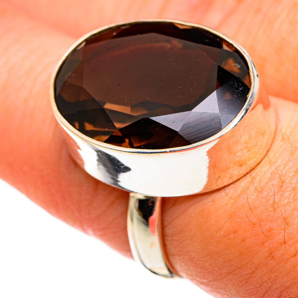 Smoky Quartz Rings handcrafted by Anasilvercos - RING78223