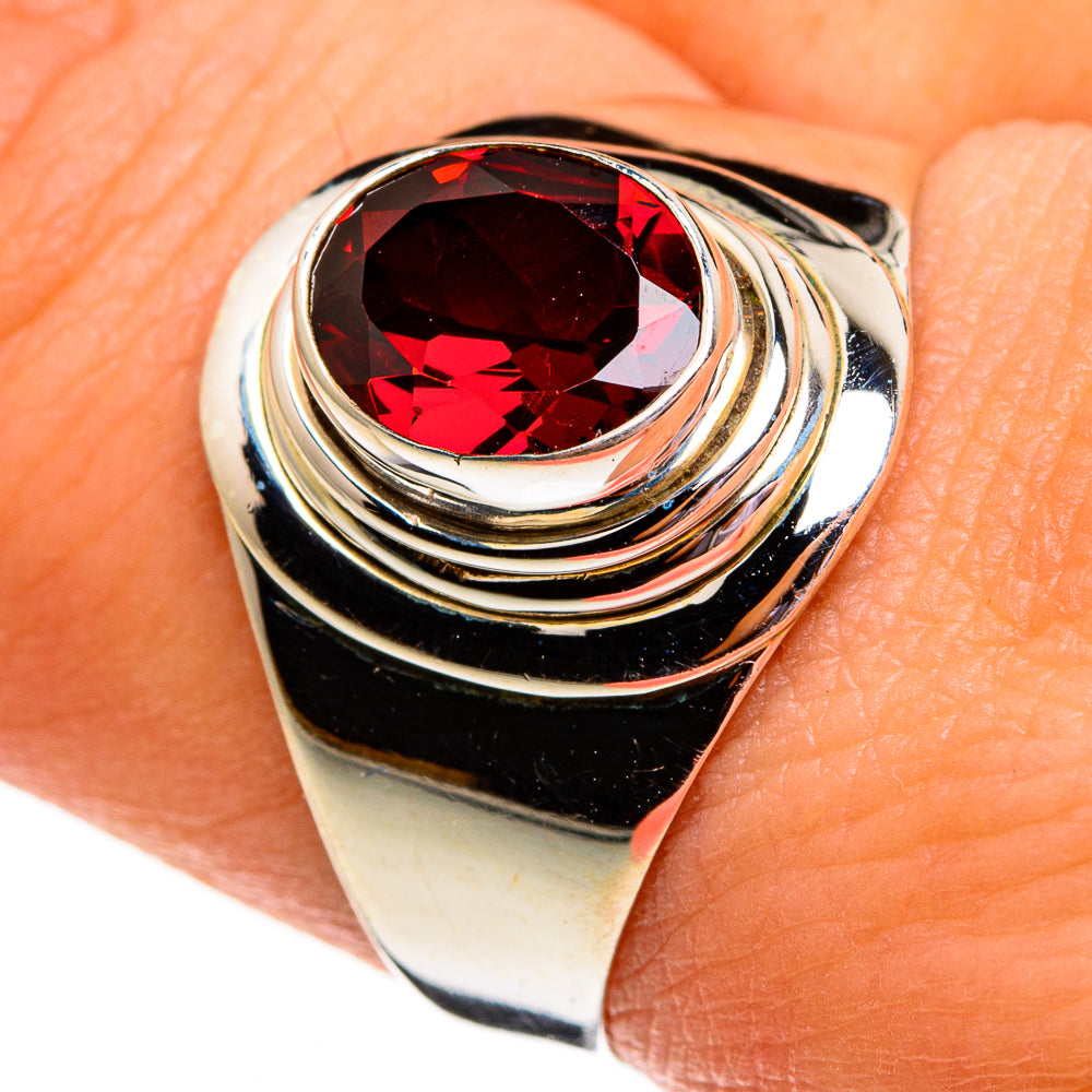 Garnet Rings handcrafted by Anasilvercos - RING78229