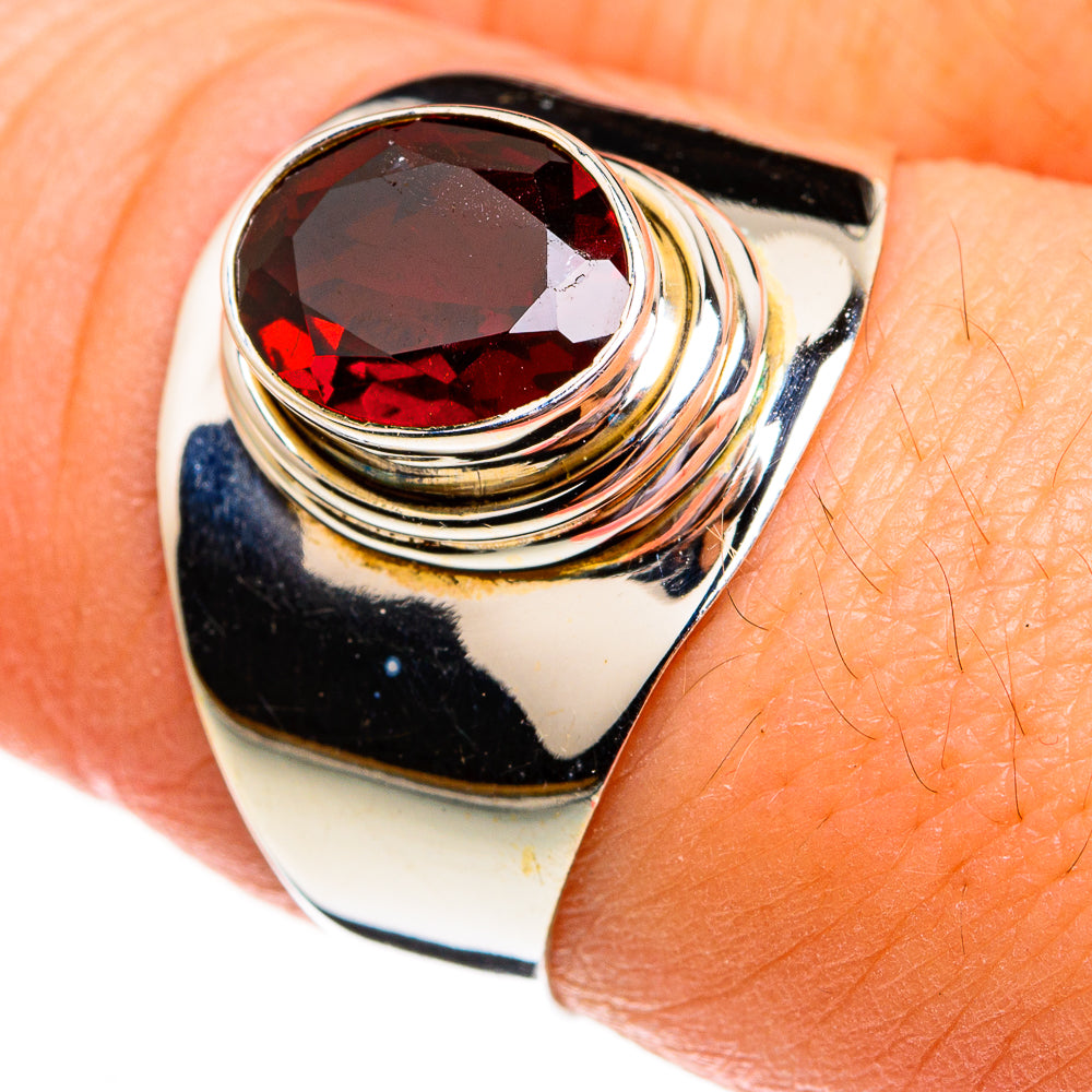 Garnet Rings handcrafted by Anasilvercos - RING78230