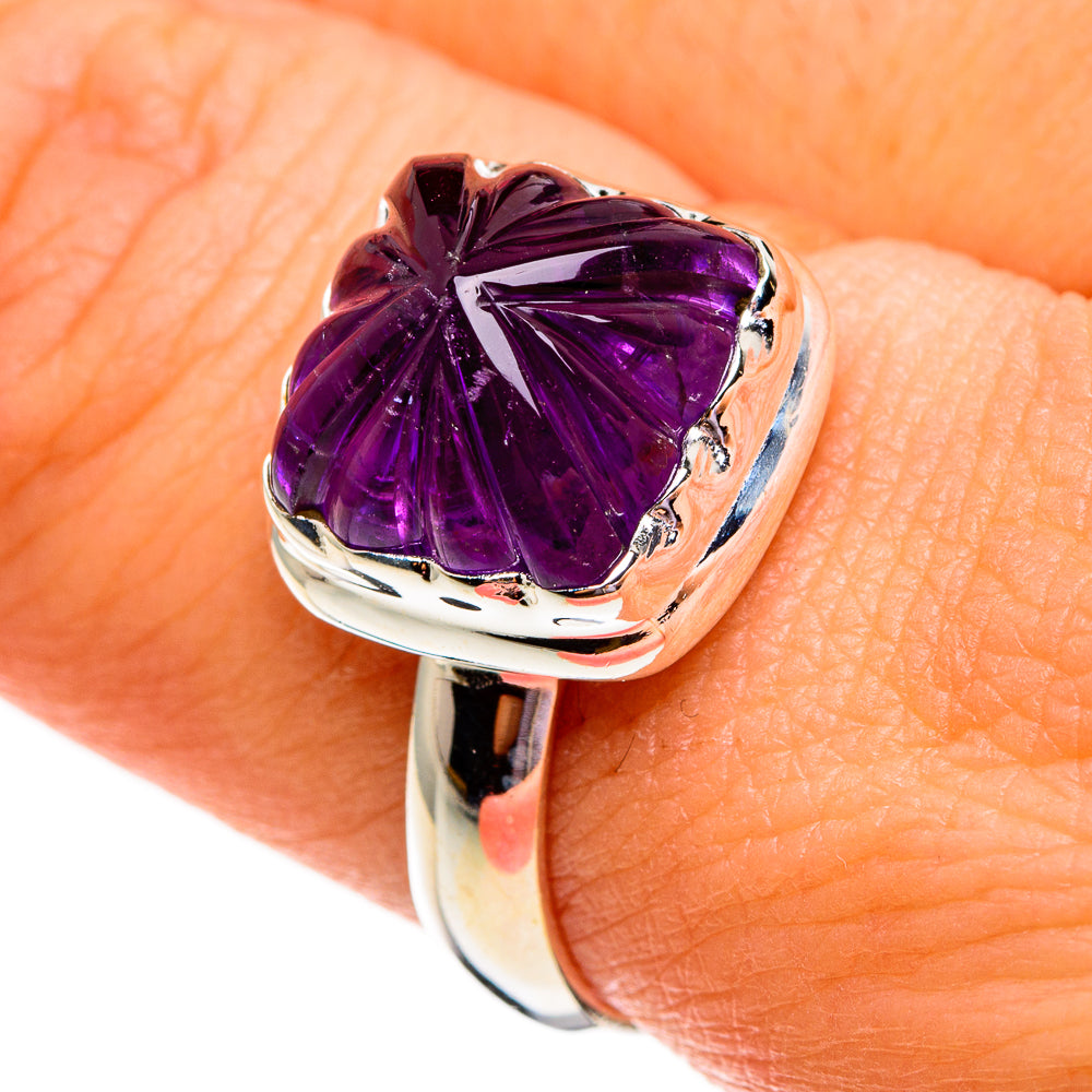 Amethyst Rings handcrafted by Anasilvercos - RING78232