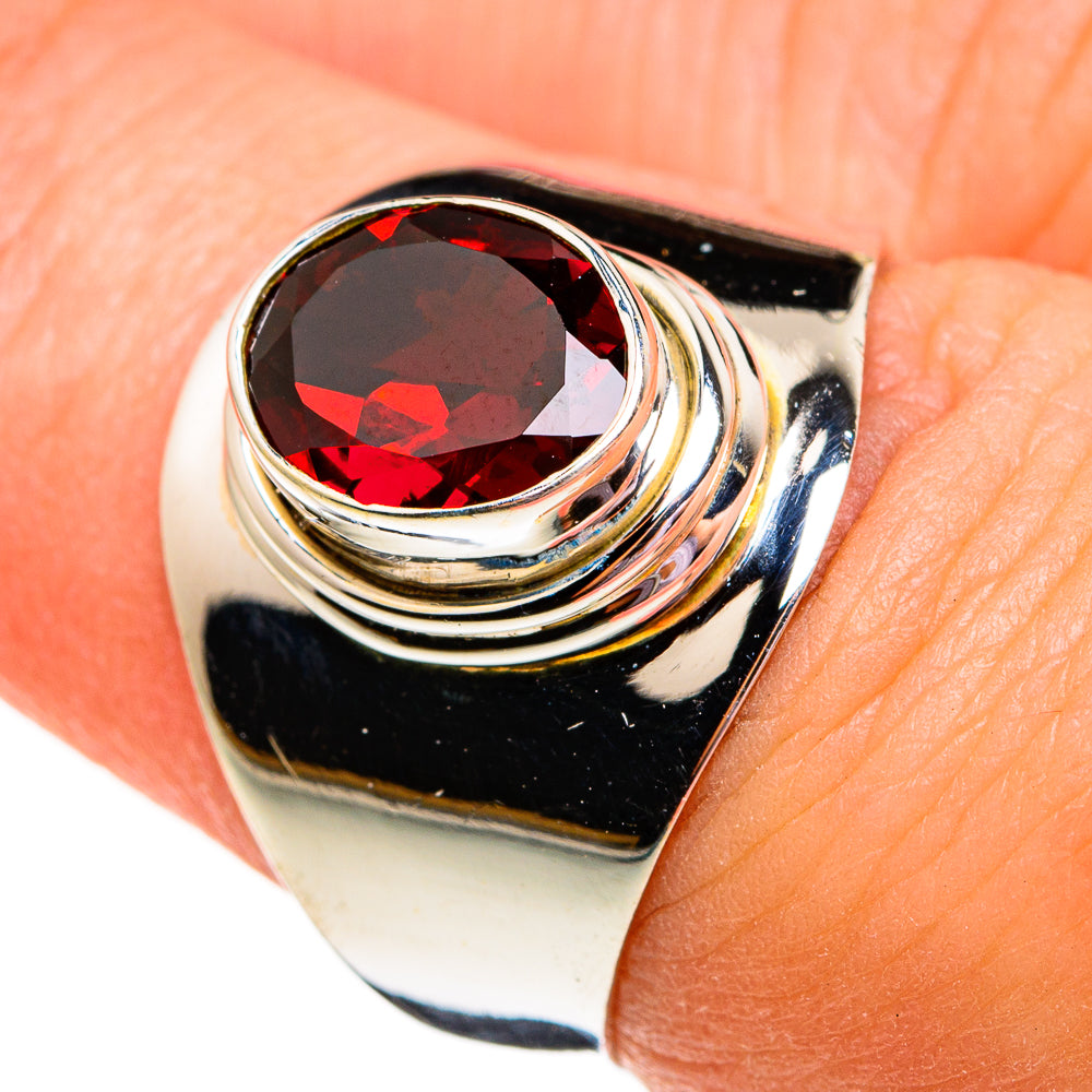 Garnet Rings handcrafted by Anasilvercos - RING78258