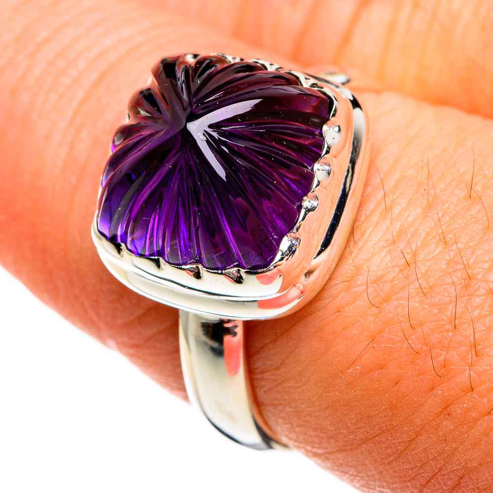 Amethyst Rings handcrafted by Anasilvercos - RING78289