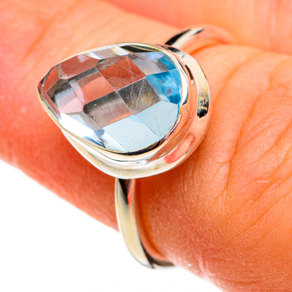 Blue Topaz Rings handcrafted by Anasilvercos - RING78326